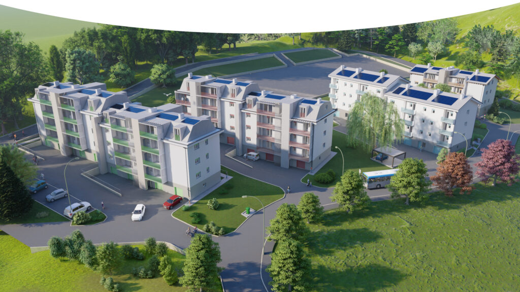 Progetto di riqualificazione del quartiere di edilizia residenziale pubblica in località Fiammoi di Belluno.